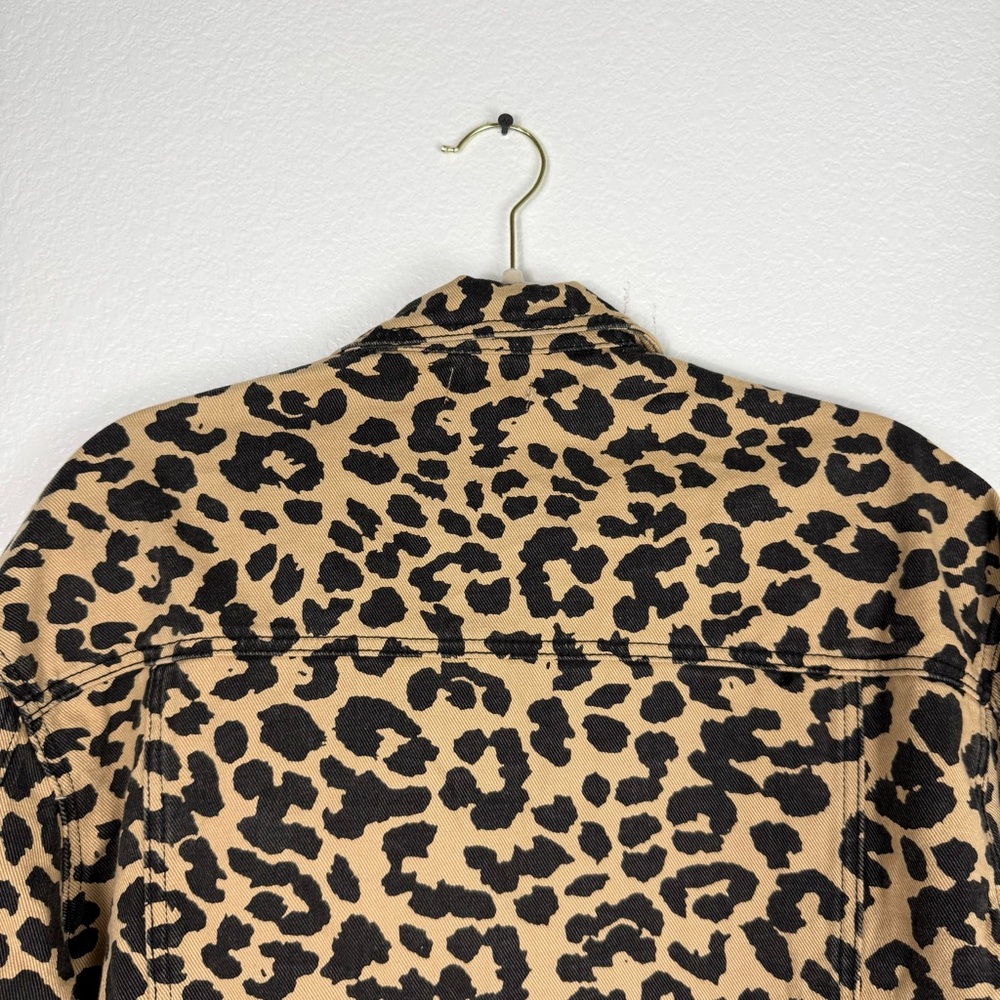 Revolve Super Down Leopard Print Cropped Jacket S… - image 7